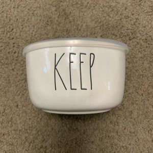 🌼RAE DUNN KEEP ceramic bowl with lid